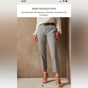 Avery straight pant, size 6